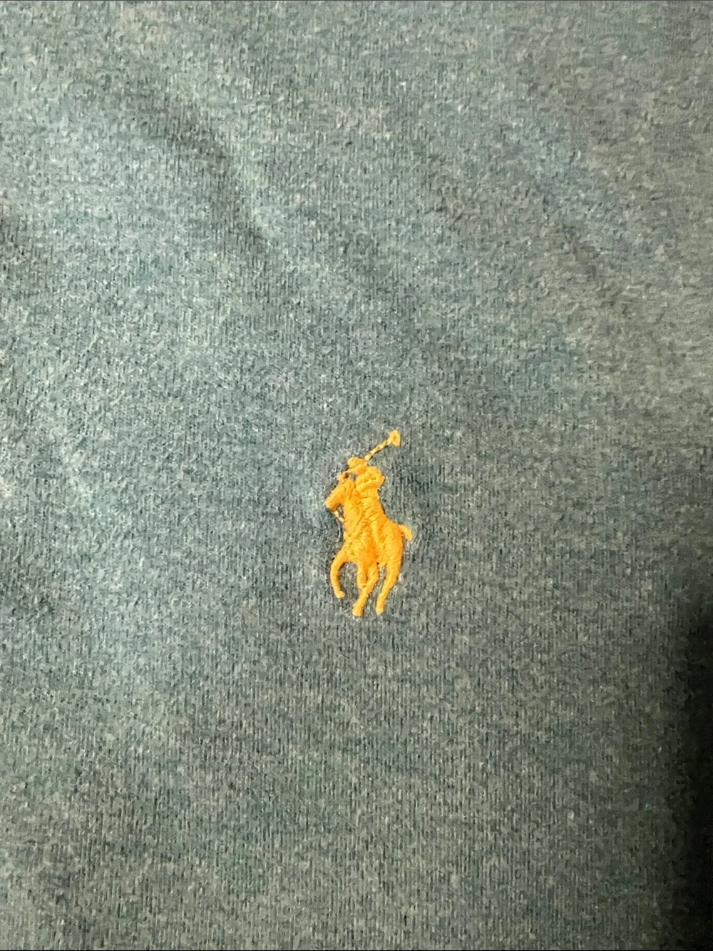 Polo by Ralph Lauren Teal Short-Sleeve Polo with Yellow Pony
